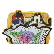 Disney Goofy Movie Road Trip Zip Around Wallet Coin Purse 5x4in