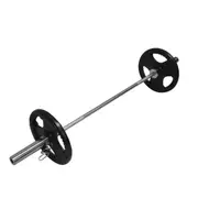 39KG Weight Set 150cm Olympic Barbell Bar 30KG Weight Plate FREE Spring Collar