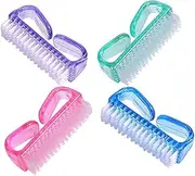 Vaguelly 4pcs Nail Cleaner Nail Brushes Hand Brushes for Nails Nail Equipment Nail Scrubbers Nail Scrub Brush Scrub Brushes Nails Nail Clean up Brushes Fingernail Brush Plastic