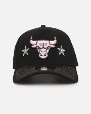 [New Era] New Era Chicago Bulls 'Ivory Stars Outlaws' 9forty A-frame Snapback Black/maroon - Size ONE ONE Black/Maroon