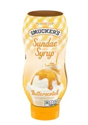 New Smucker's Butterscotch Sundae Cream Milkshake Dessert Syrup 20oz-1 Bottle