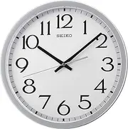 Seiko 12 Inch Easy Read Numerals Wall Clock with Quiet Sweep Second Hand