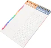 FOMIYES Daily Planner Notepad A5 Size Schedule Book Spiral Binding Undated Design for To-do Lists and Memo Tabs