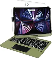 Synchro iPad Keyboard Case for All iPad Pro 11 Inch 2018-2021 iPad Pro 1st 2nd 3rd Gen and iPad Air 10.9 Inch 2020 2022 iPad Air 4th 5th Generation Trackpad Touchpad Backlit Keys