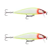 2x Rapala 9.5cm Countdown Sinking Hardbody Balsa Fishing Lures - Gilded Clown