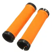 1 Pair Bicycle Handle Grip BMX Bike Handlebar Grips Orange O2J74751