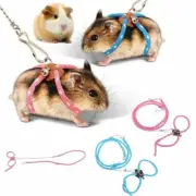 Adjustable Pet Rat Mouse Hamster Harness Rope Ferret Finder Lead Leash w/ Bell