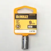 DeWalt 9mm Socket 6 Point 1/4" Drive DWMT861060SP