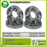 4PCS 6 Studs 6x139.7 30mm Wheel Spacers Fit Toyota Land Cruiser Patrol Hilux AUS