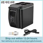 Fridge Portable Mini Plug in Plastic Black Modern 12 V Free Stand Small 6 L