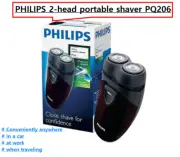 Philips PQ206 2-Head Close Cut Electric Men Shaver Travel portable Razor / black