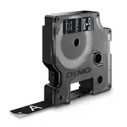 Dymo D1 Durable Label Cassette Tape 12mm x 3m - White on Black