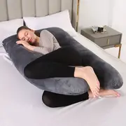 Maternity Pregnancy Pillow Full Body Support Nursing Feeding Pillow