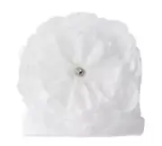 mud pie White Flower Hat 0-12 months Easter