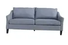 JESSE LOUNGE 3-SEATER SOFA COUCH SETTEE POLYESTER LINEN-LOOK FABRIC MID-GREY