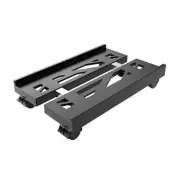 Adjustable Mobile CPU Stand, Ventilated Computer Tower Stand PC Tower Black
