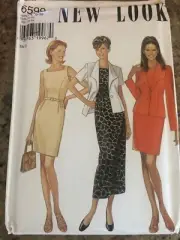 NEW LOOK #6599 - LADIES TWO LENGTH SHEATH DRESS & JACKET PATTERN 6-16 FF