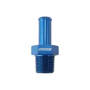 Aeroflow Male NPT To AN Barb Straight Adapter 1/8" To -4 Hose Blue Finish