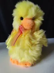 Ty Beanie Buddy Plush - Billingsly - 10" MWMT, 2005 Yellow Fuzzy Duck, Retired