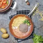 Nonstick Copper Frying Pan 8/10/12 Inch Cooking Pan Skillet Saucepan Steak