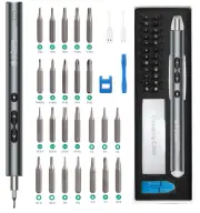 Rechargeable Electric Screwdriver Set – Precision Tool with Magnetizer, 28 Bits