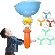 Flying Disc Toy - Interactive Cat Fetch Toy - and Light up Disc Launcher Indoor Outside Toys, Flying Disc Party Favor for Outside Yard Activities