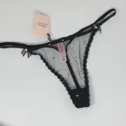 Agent Provocateur Poppie Black Multi Thong AP4 Large NWT