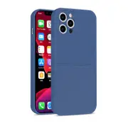 2 Pcs Wallet Case For iPhone 13 Pro Liquid Silicone Case ForiPhone 13 Pro With Card Holder Cover - Blue iPhone 13 Pro