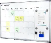 Dry Erase Calendar for Wall, 36 X 24 Inches Whiteboard Calendar, Monthly Planner