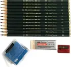 Faber-Castell 9000 Art Graphite Sketch Best Gifts Wood Pencil Sets 12 Counts ...