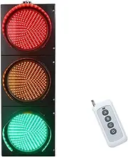 Retro Remote Traffic Lamp, ABS Housing Waterproof IP53, Red Yellow Green LED Stop and Go Light, for Roads, Tollbooths, Residential Gates