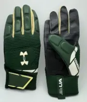 under armour NCAA Team Combat FF Green Football Gloves Large