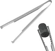 Charcoal Tongs, Stainless Steel Cooking Grilling Tongs, Stainless Steel Pliers for Carbon Fire, BBQ Coal Tongs, Charcoal Tongs for Grill, Metal Tongs for Cooking Grilling