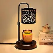 Candle Warmer Lamp with Timer & Dimmer, Adjustable Height Electric Wax Melt Warmer, Vintage Carved Craftsmanship for Scented Jar Candles, Mother’s Day Gift, Home Decor
