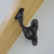 Black RSF Iron Hand Rail Bracket Rust Resistant Finish Pack of 12