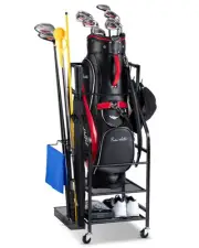 Golf Bags Storage Garage Organizer- Golf Bag Stand Fit Single Golf Bags, Golf...