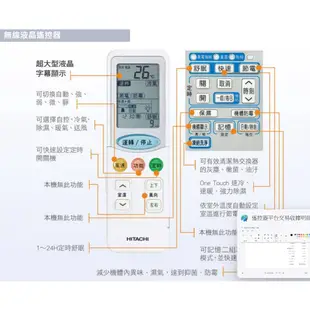 ITACHI日立-尊榮變頻冷暖空調冷氣分離式一對一 4-5坪 免運費RAS-28NJF / RAC 28NK1
