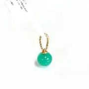 DAVID YURMAN New 9mm Solari 18K Gold & Chrysoprase Pendant Enhancer