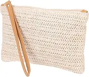 [Yardenfun] Hand Woven Coin Purse for Women Stylish Change Wallet Off Minimalist Design Easy to Clean for Coins Cash Convenient Handbag for Daily Use