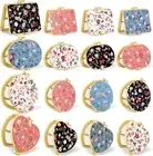 48 Pieces Compact Mirror for Purse Flower Small Compact Mirror Gift Makeup Mi...