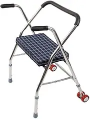 Lightweight Walking Frame, Walker Rollator with Rest Seat for Elderly Limited Mobility Aid for Adult Senior (2) Interesting