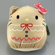 Squishmallows Sanrio 2023 Hello Kitty Christmas Gingerbread 10" Plush New w/ Tag