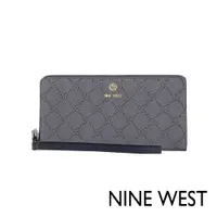 在飛比找ETMall東森購物網優惠-NINE WEST LINNETTE 手掛式長夾-LOGO灰