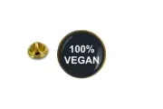 pins pin's badge metal lapel hat button 100% vegan