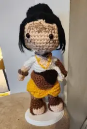 Bellara Lutare Dragon Age The Veilguard OOAK Medium Amigurumi Doll