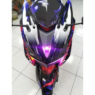 波仕特車身彩貼 包膜 force 46 鯊魚彩貼 猛毒 版型製作