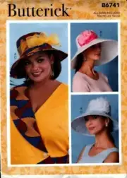 Butterick Sewing Pattern B6741 6741 Womens Hats Sewing Pattern NEW