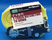 Haul Master E-Track Ratcheting Tie Down 2"x16' Item 62758 NEW Fast Free Shipping