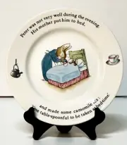 Wedgwood & Barlaston of Eturia PETER RABBIT plate-Beatrix Poter-Fredrick Warne