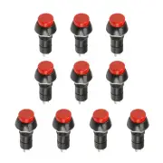 Push Button Switch SPST 1 NO Momentary Round Button 12mm / Red / 20 Pcs